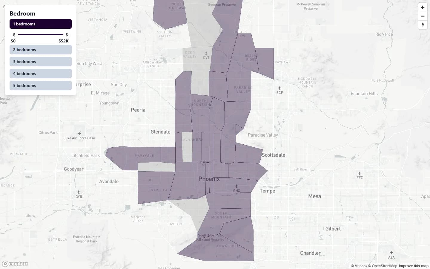 Screenshot of Location Lab Airbnb List project